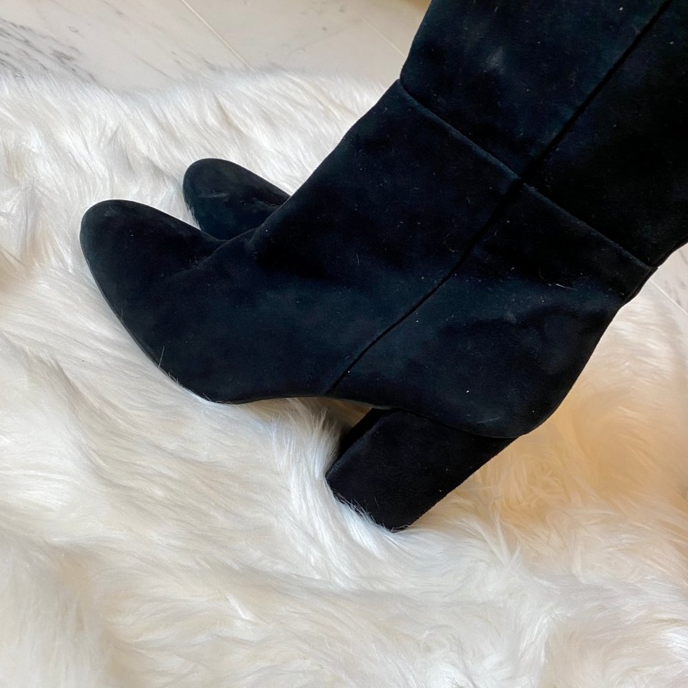Kenneth Cole carrah suede black knee high boots - Picture 3 of 9